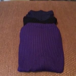 3 ribbed long sleeve like new turtle necks